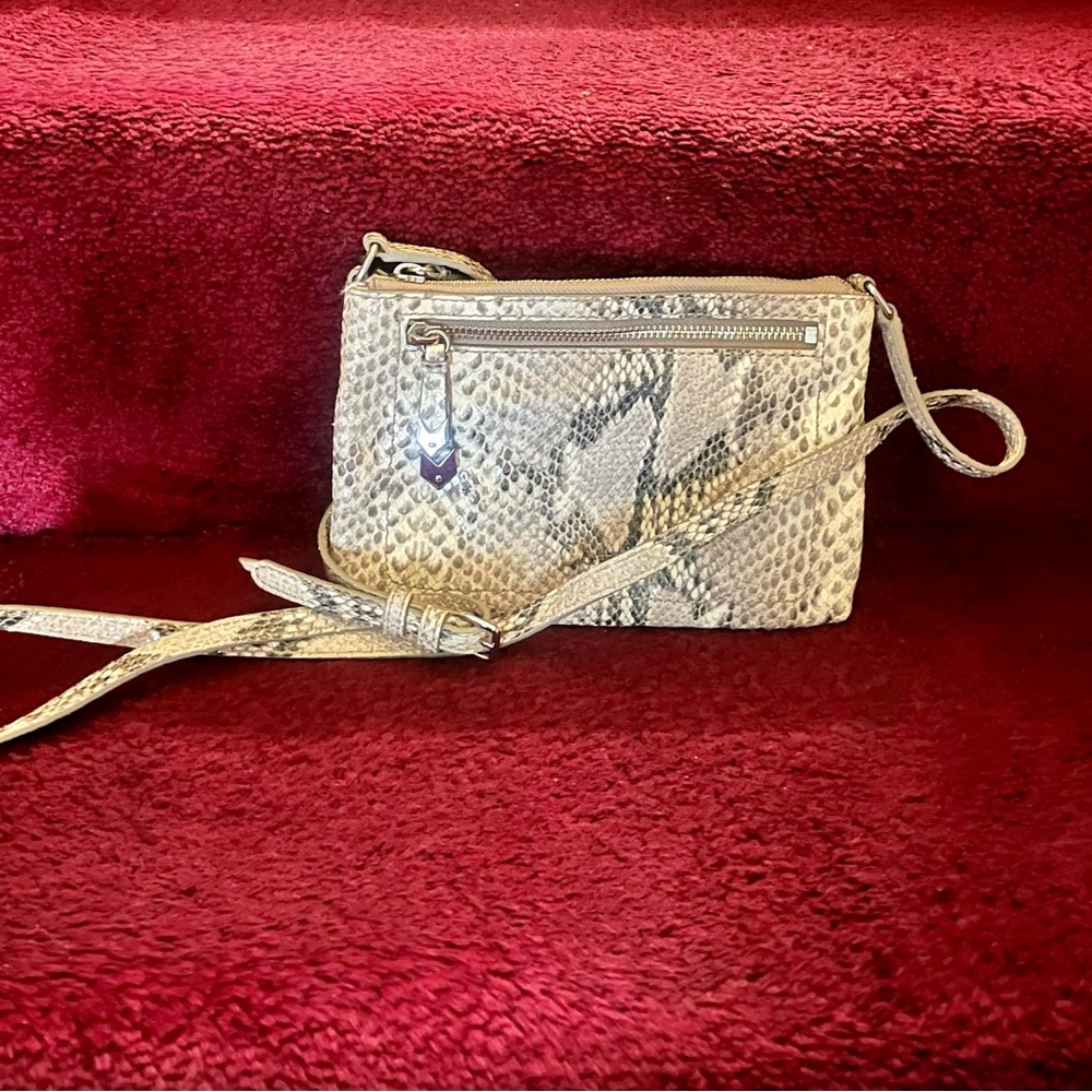 Cole Haan Mini Crossbody Roccia Snake Print